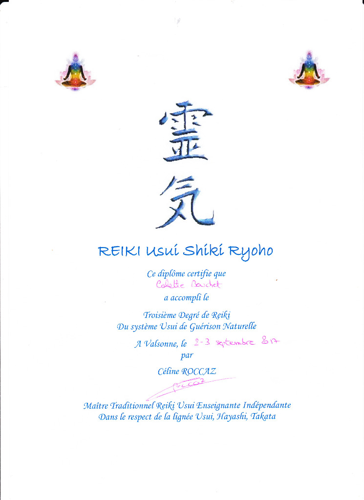 photo diplome Colette BOUCHET