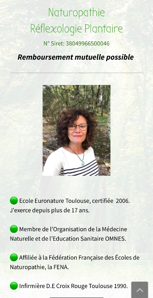 photo portrait MARIE TAUREL NATUROPATHIE REFLEXOLOGIE CAUSSADE
