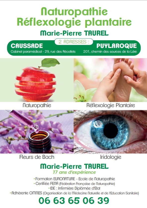 photo seance MARIE TAUREL NATUROPATHIE REFLEXOLOGIE CAUSSADE