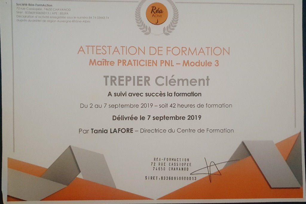 photo diplome Clément Trepier