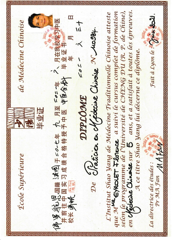 photo diplome EYROLET Florence