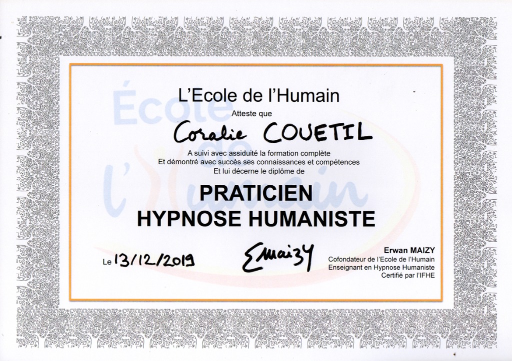photo diplome COUETIL Coralie
