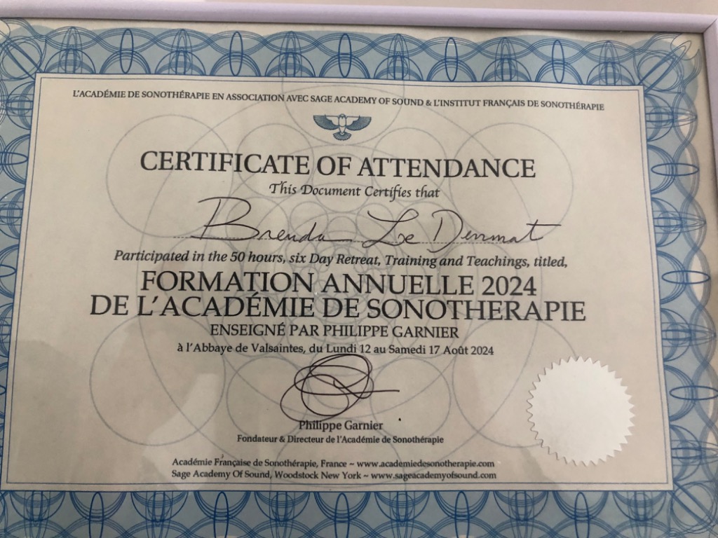 photo diplome Tao de l’habitat