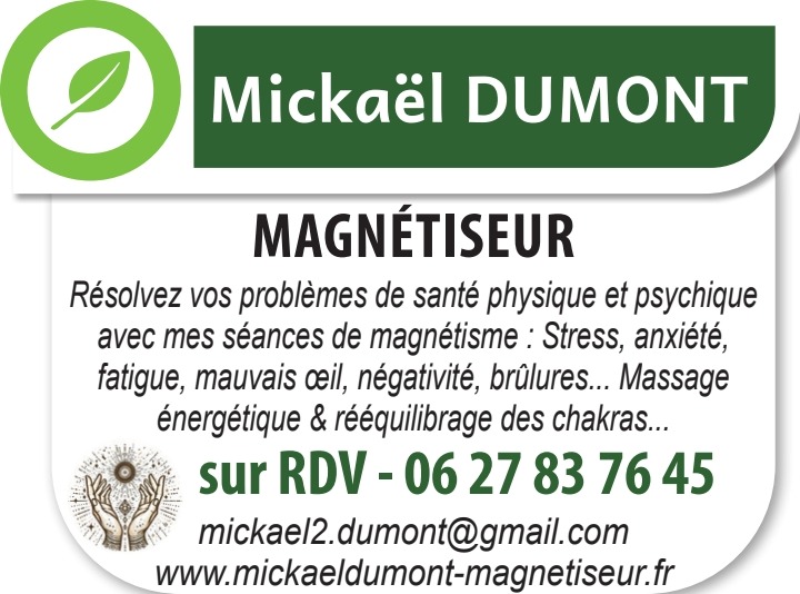 photo activite BIEN ETRE Dumont Mickaël Magnétiseur