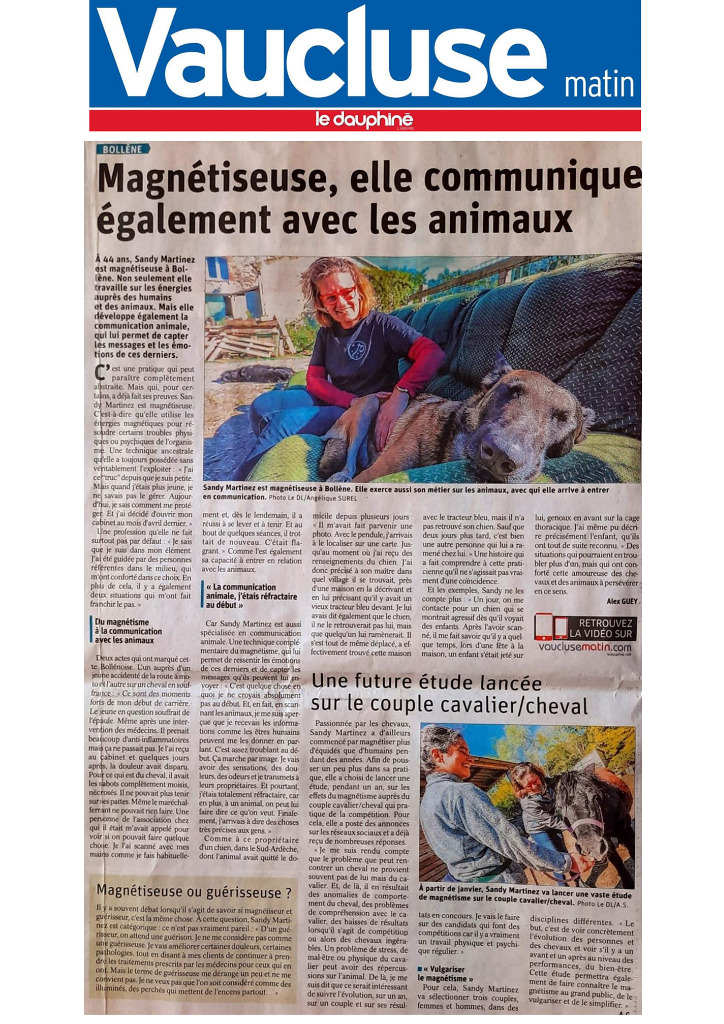 photo cabinet SANDY MARTINEZ MAGNETISME