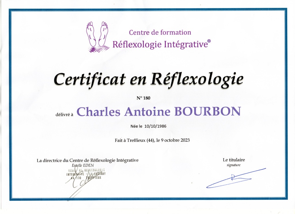 photo diplome Bourbon Charles-Antoine