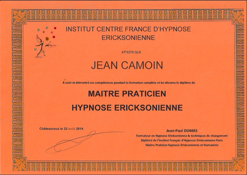 photo diplome Jean Camoin