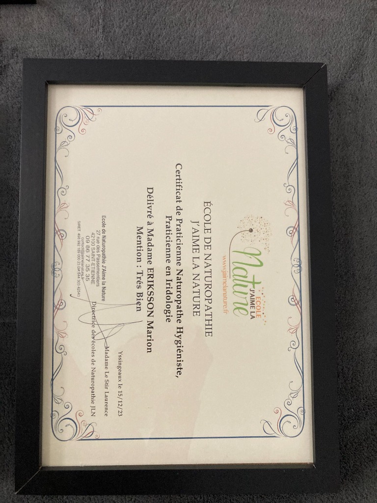 photo diplome Marion Eriksson