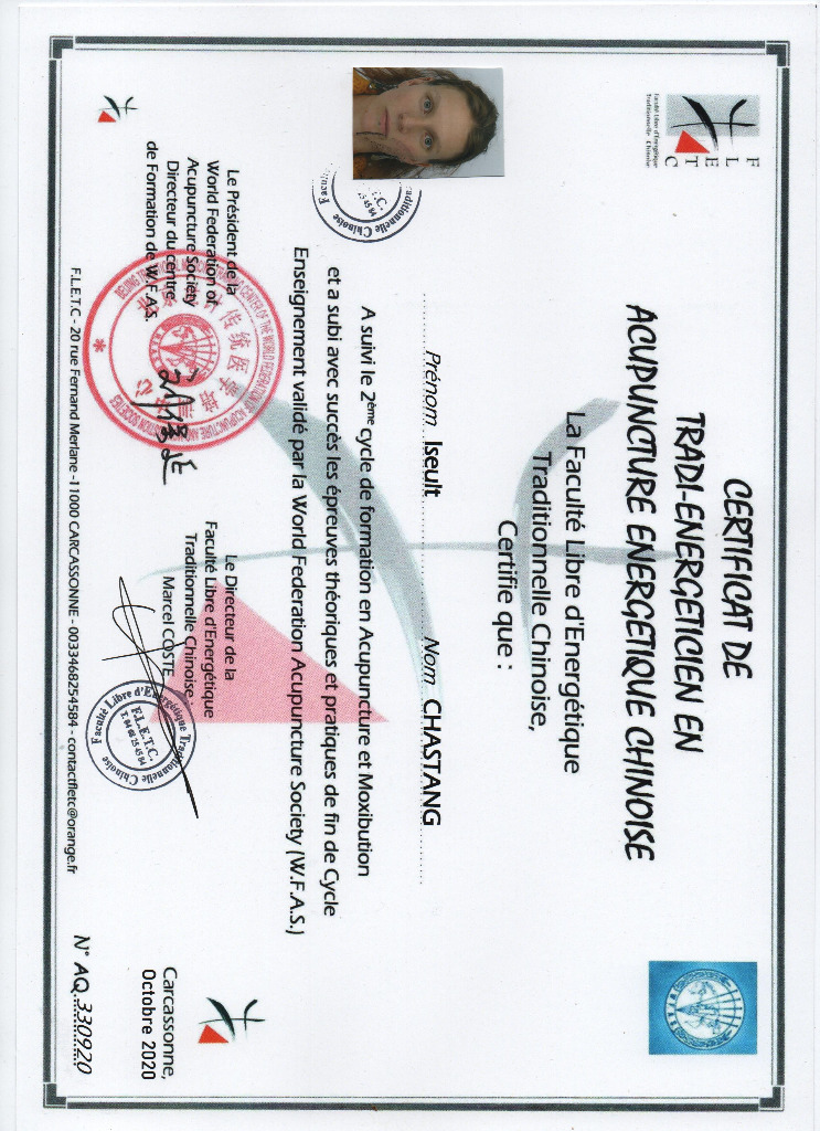 photo diplome Iseult Chastang  