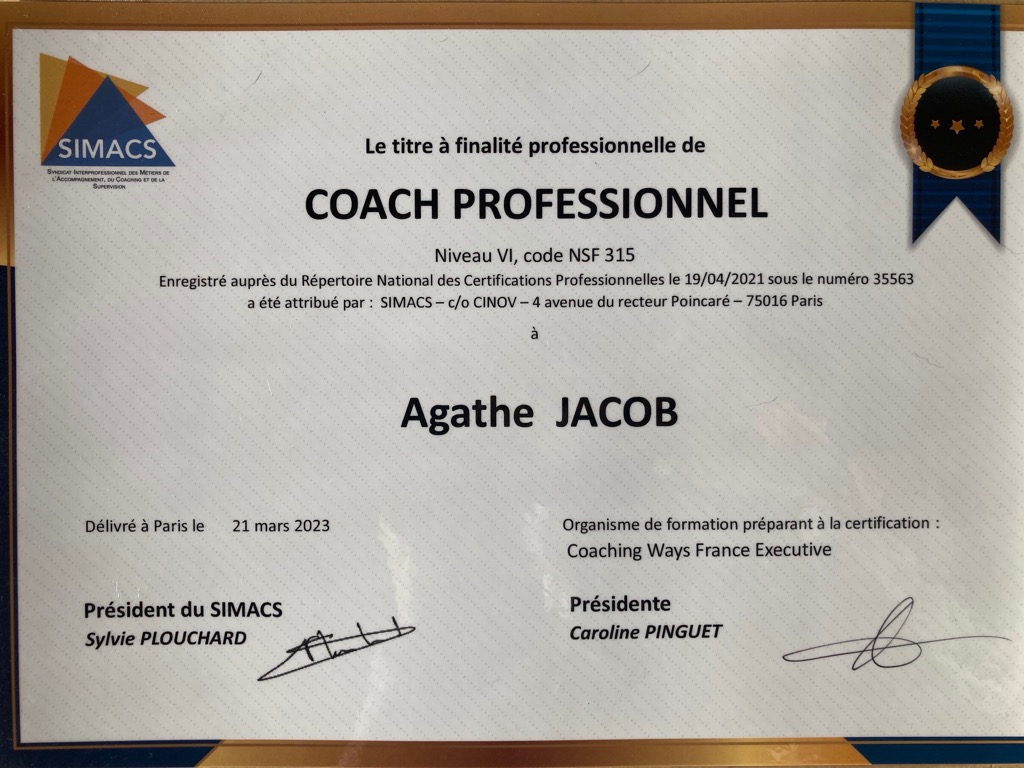 photo diplome Agathe Jacob