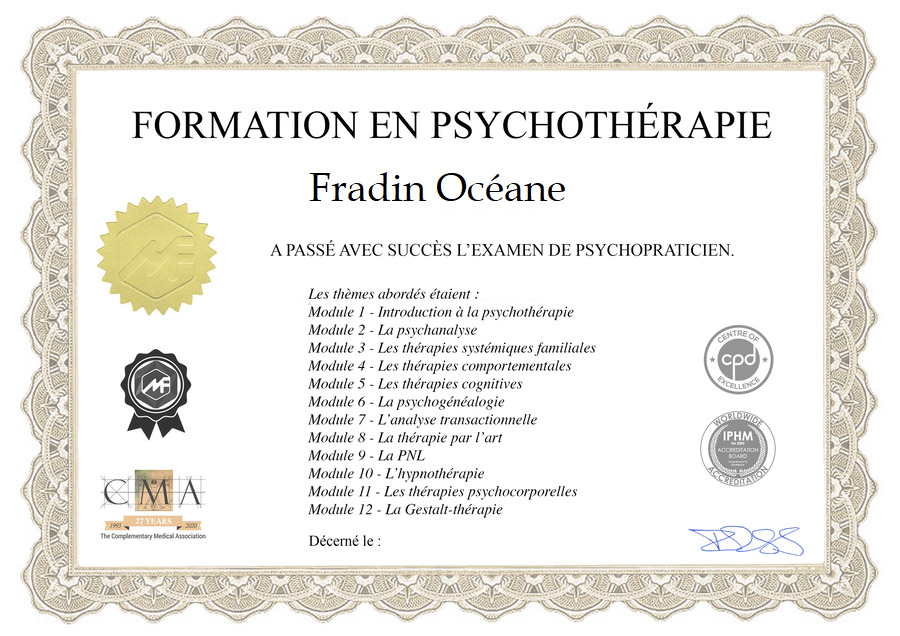 photo diplome Océane Fradin 