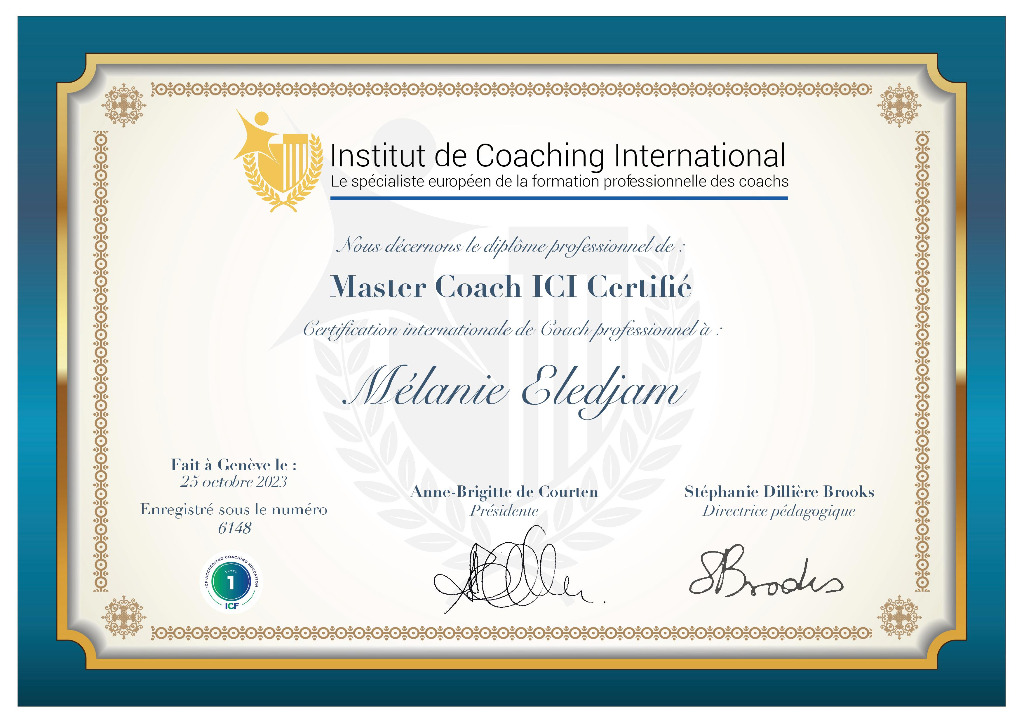 photo diplome Mélanie ELEDJAM