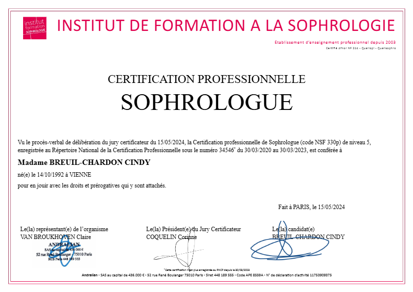 photo diplome Cindy BREUIL-CHARDON 