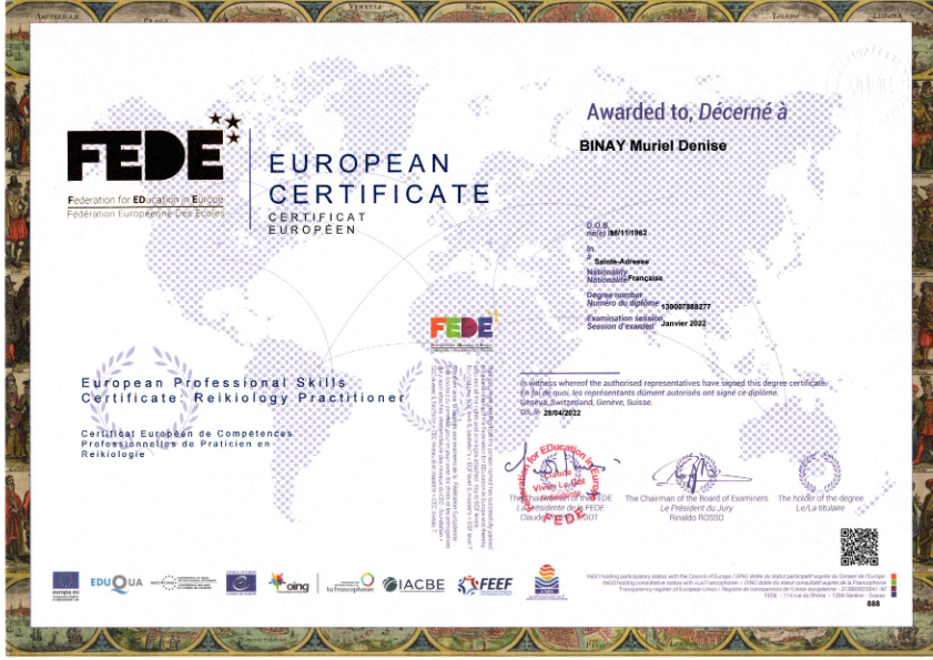 photo diplome MURIEL BINAY