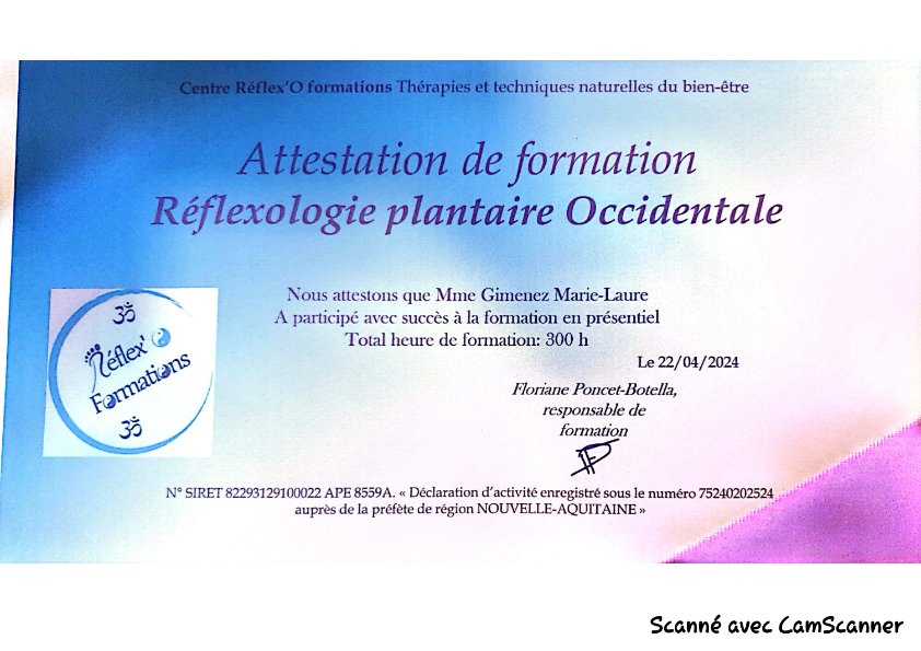 photo diplome Marie laure Gimenez