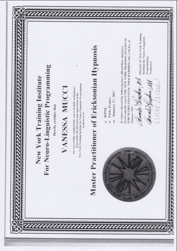 photo diplome Vanessa Mucci