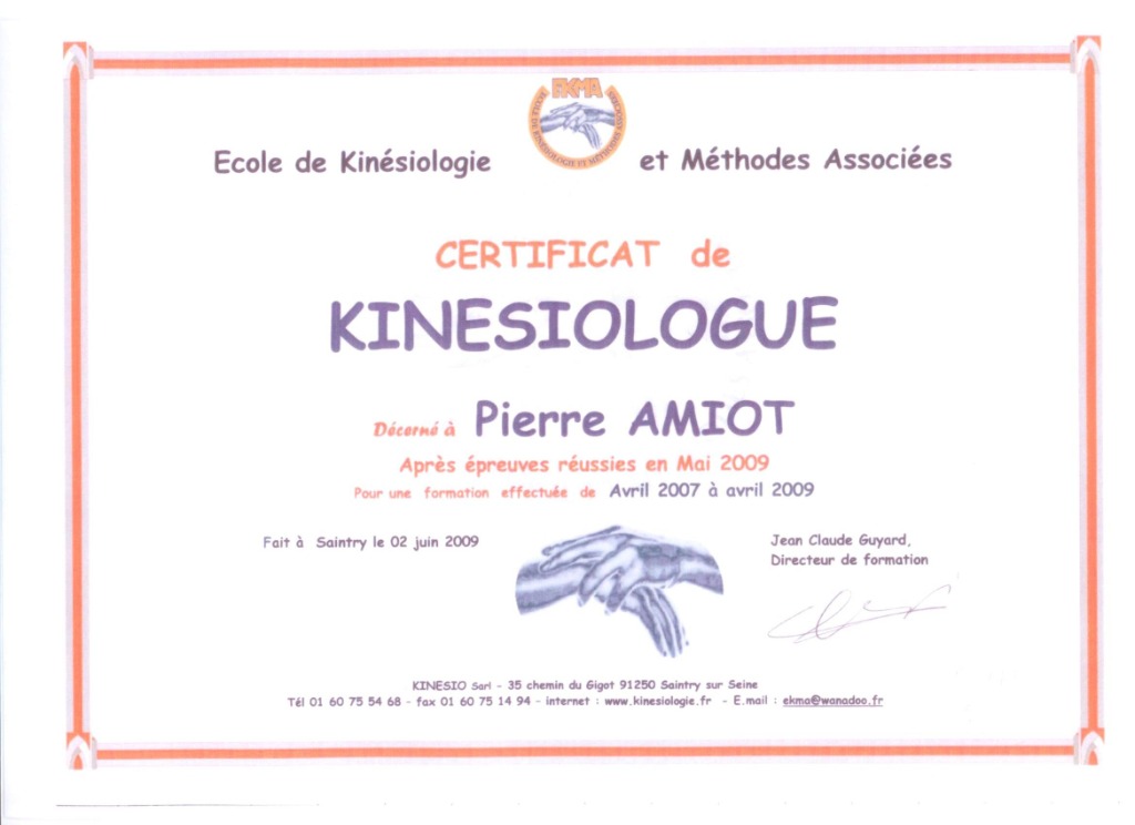 photo diplome Pierre Amiot