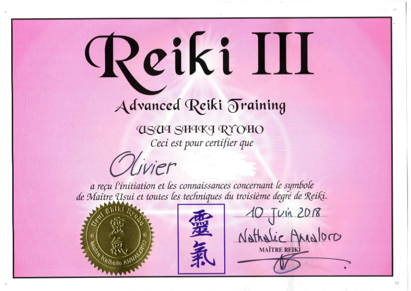 photo diplome ARBORER Olivier