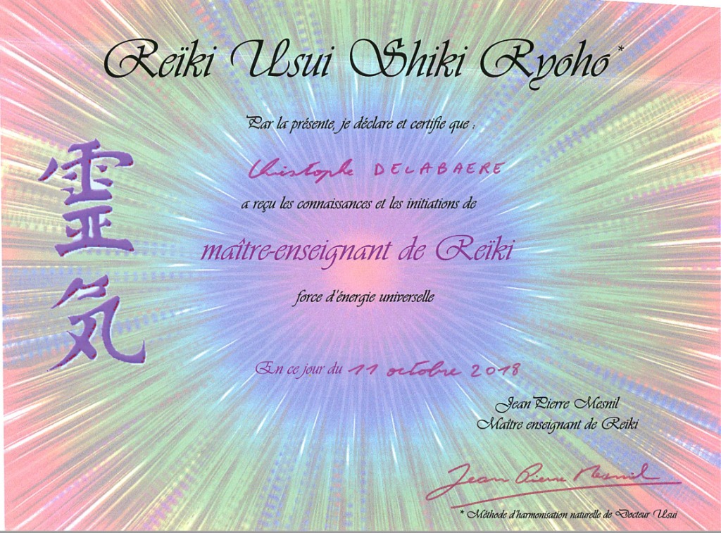 photo diplome CHRISTOPHE DELABAERE