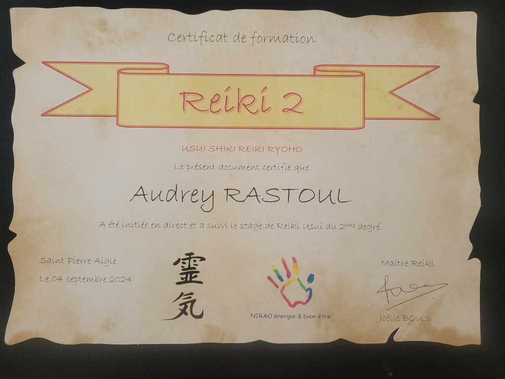 photo diplome Audrey RASTOUL