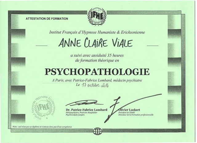 photo diplome Anne Claire Viale Masson