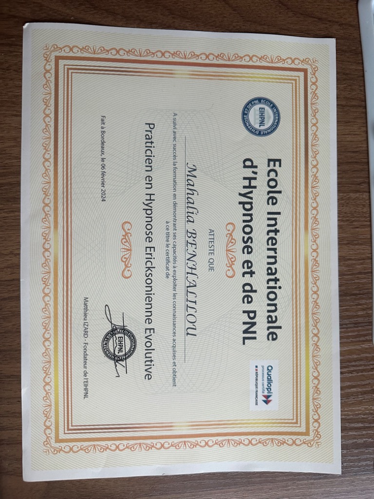 photo diplome Mahapiness-Hypnose 