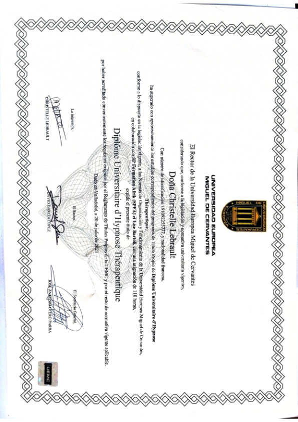 photo diplome Christelle Andréa 