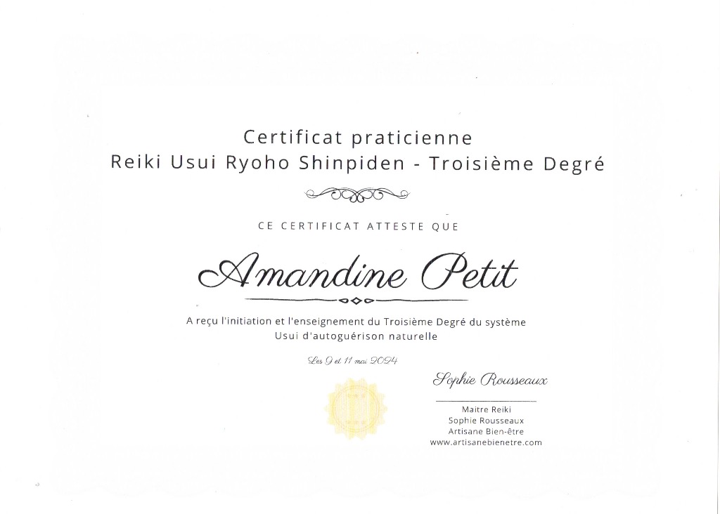 photo diplome Amandine Petit - L’Ora Jaune