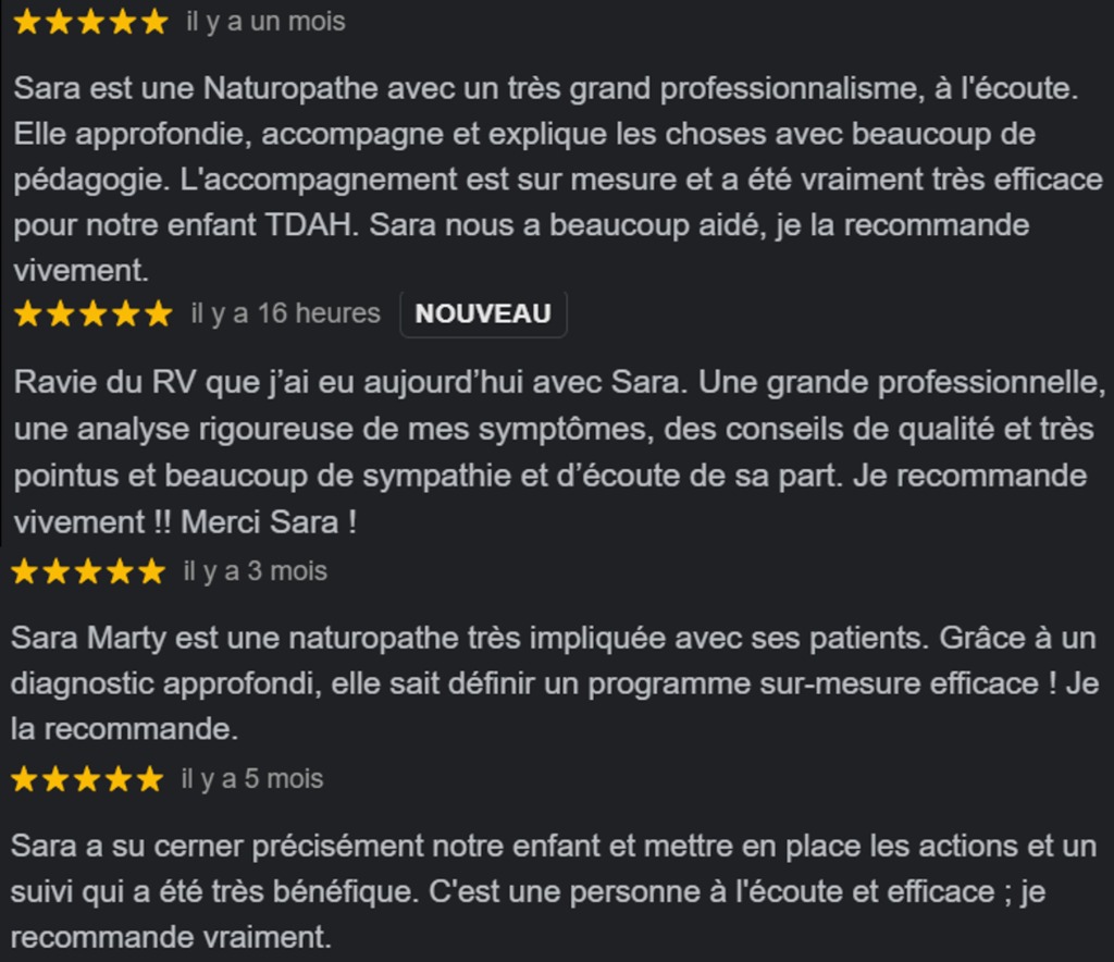 photo activite Sara Marty Nutrithérapeute