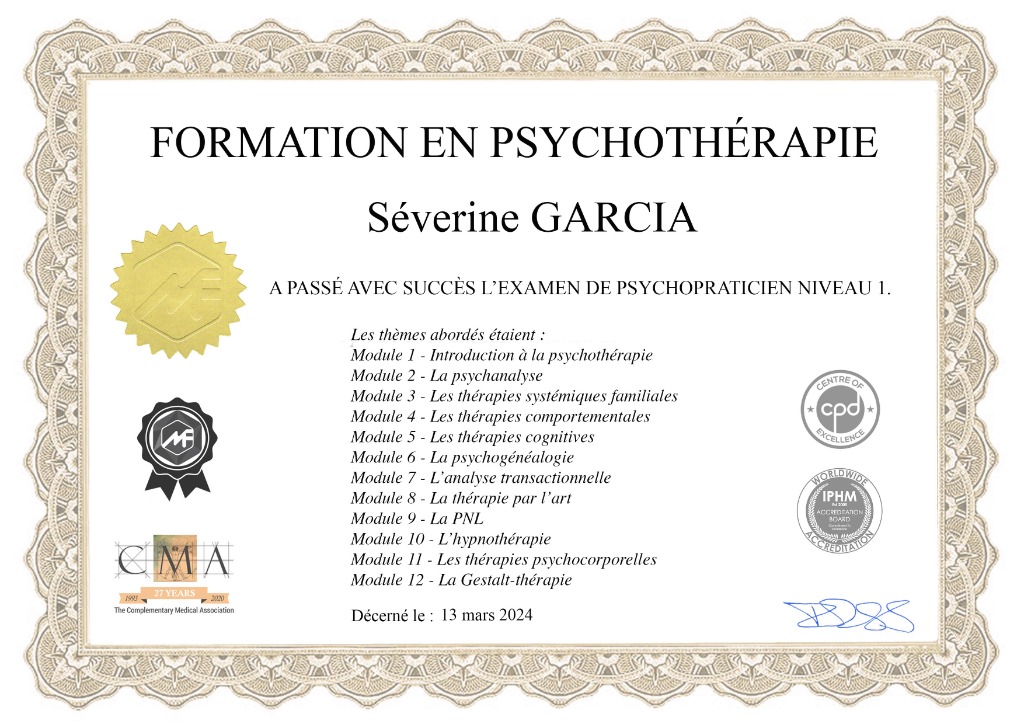 photo diplome Séverine Garcia Therholis