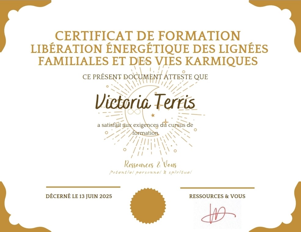 photo diplome Terre de Lune - V.