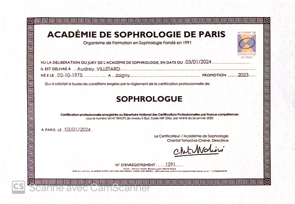 photo diplome La voie du corps