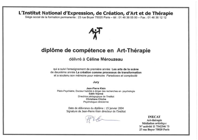 photo diplome CELINE PARIS