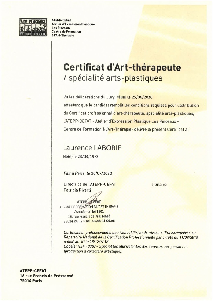 photo diplome Laurence Laborie