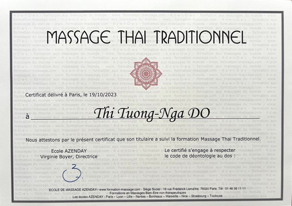 photo diplome DO-THI SERENITY