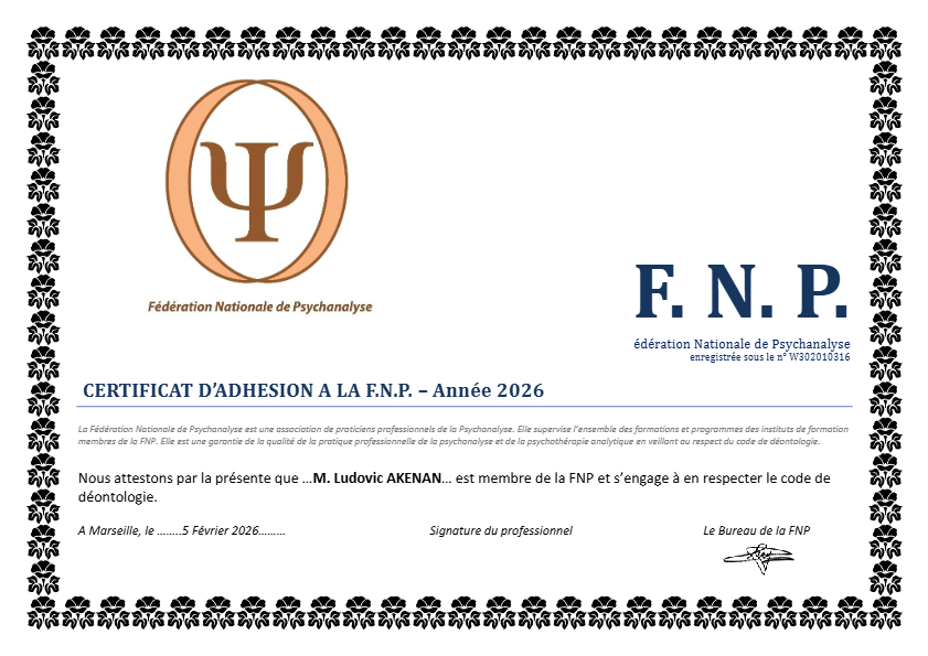 photo diplome Ludovic AKENAN