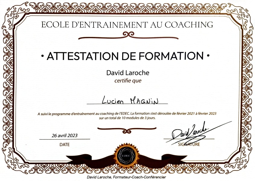 photo diplome Lucien MAGNIN