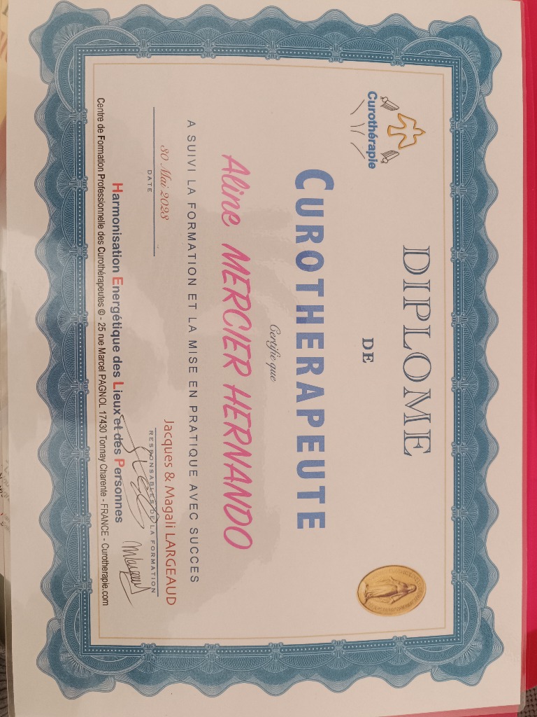 photo diplome Aline hernando