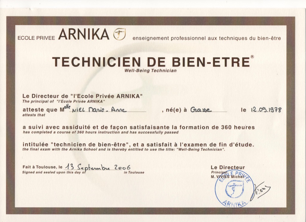 photo diplome NIEL Marie-Anne