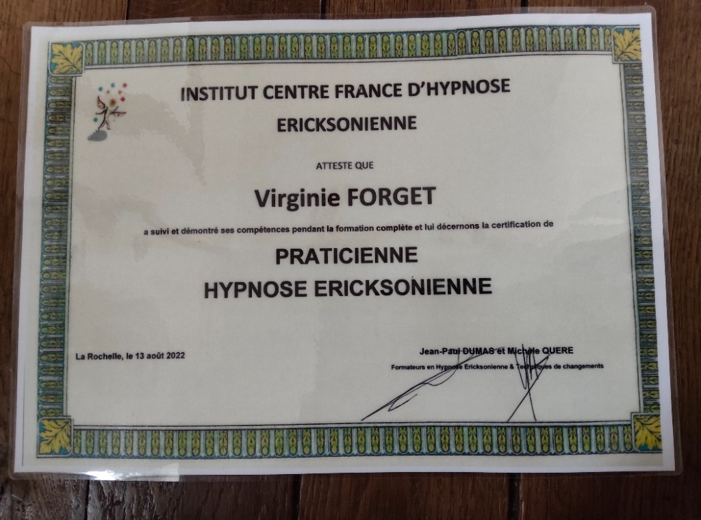 photo diplome Virginie Forget