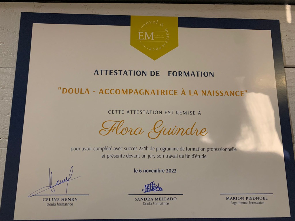photo diplome Flora Guindre