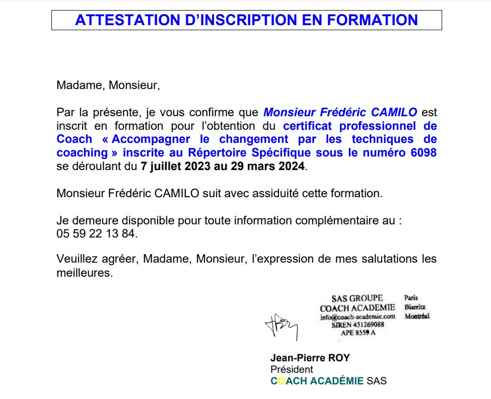 photo diplome FREDERIC CAMILO