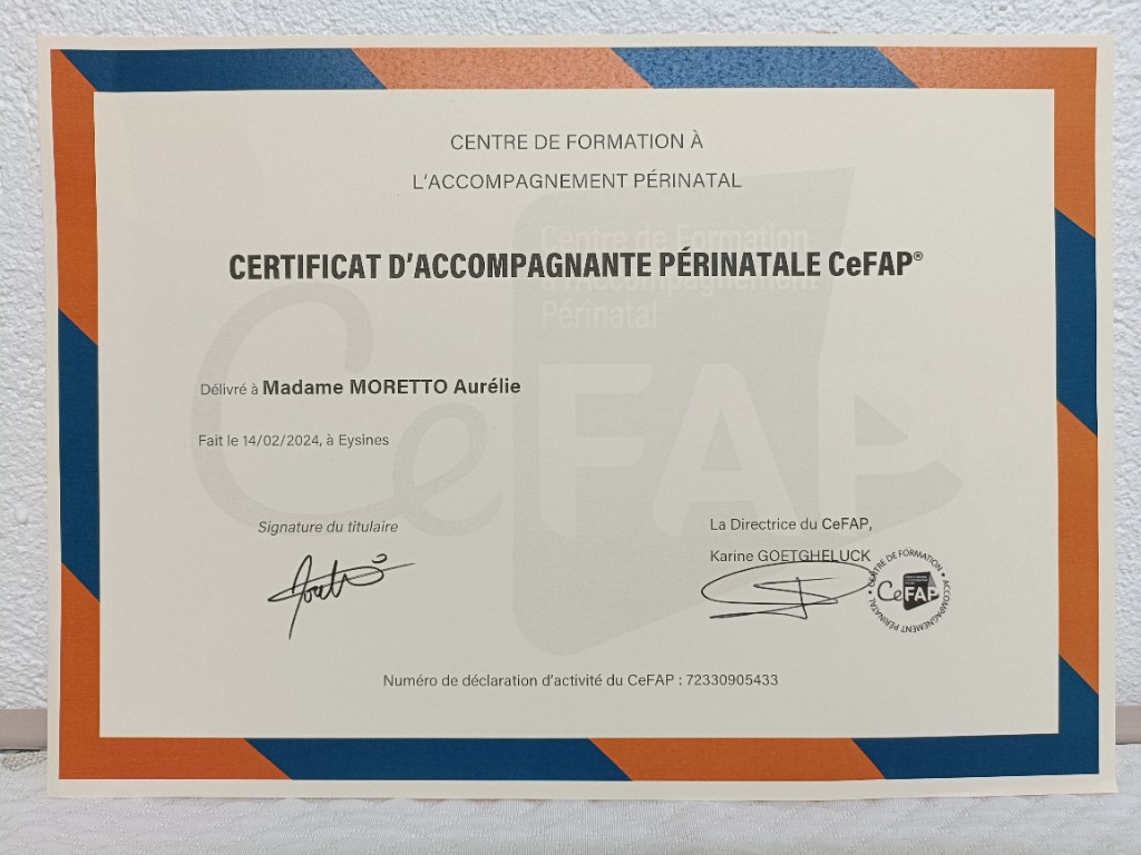 photo diplome Aurélie Moretto