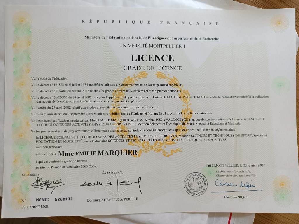 photo diplome ICONIC FIT