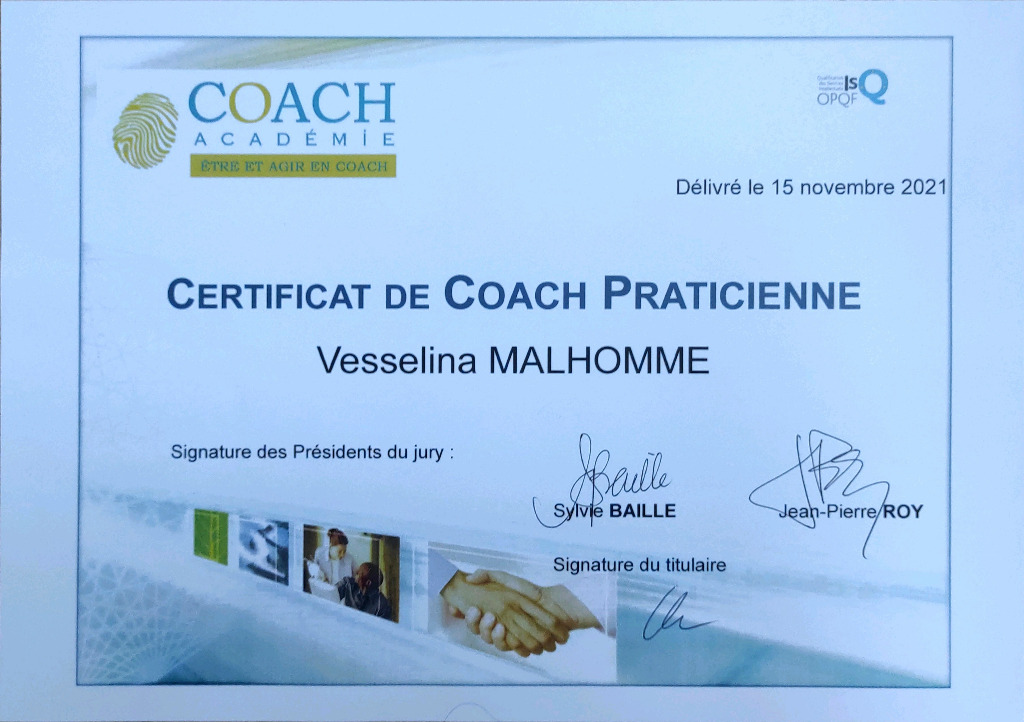 photo diplome Vesselina Malhomme