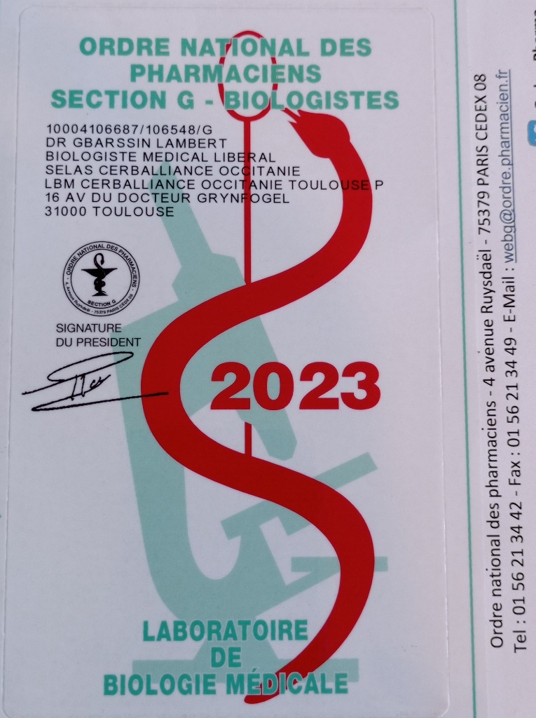 photo diplome Dr Lambert GBARSSIN