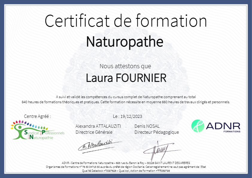 photo diplome Laura Fournier 