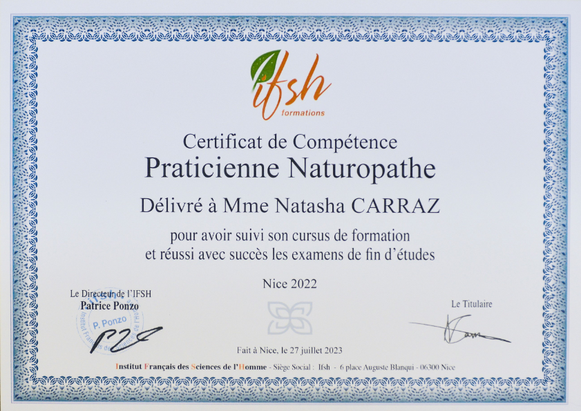 photo diplome Natasha Carraz