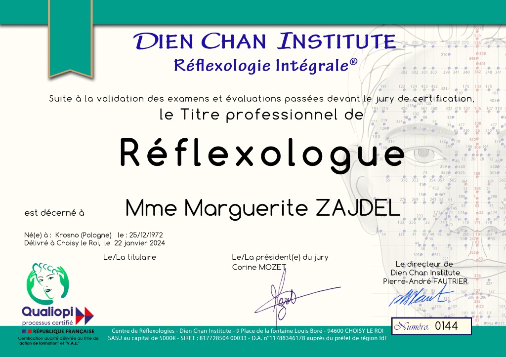 photo diplome Marguerite Zajdel