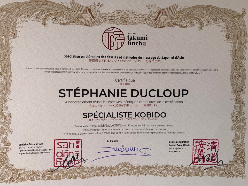 photo diplome Stephanie Ducloup